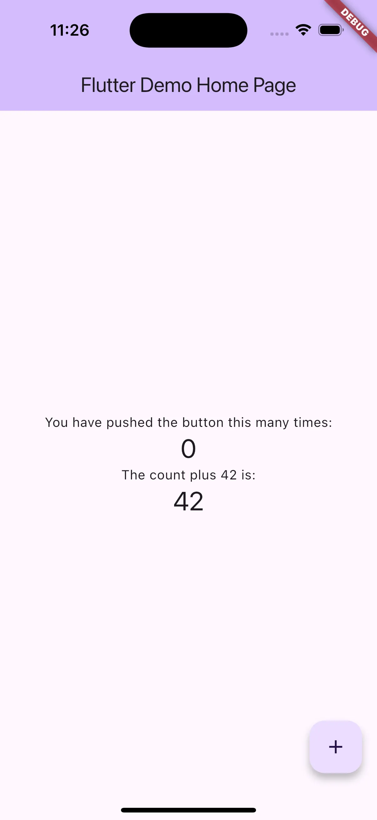 A screenshot showing the finished app